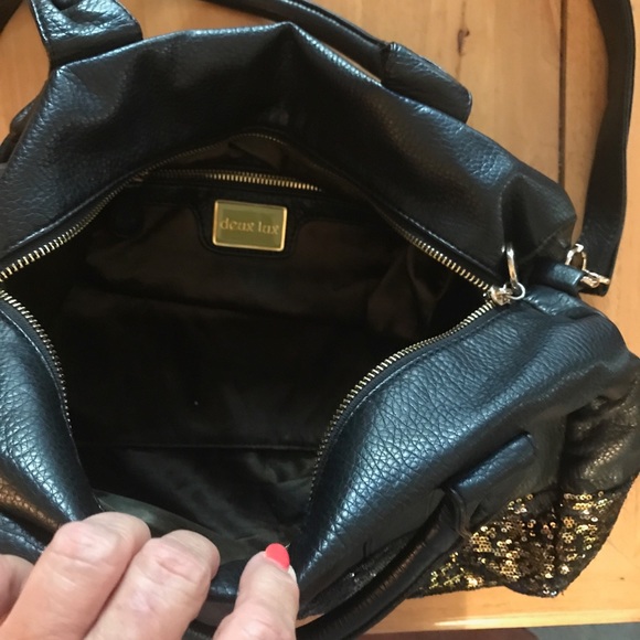 Deux Lux soft glitter leather bag - Picture 2 of 3